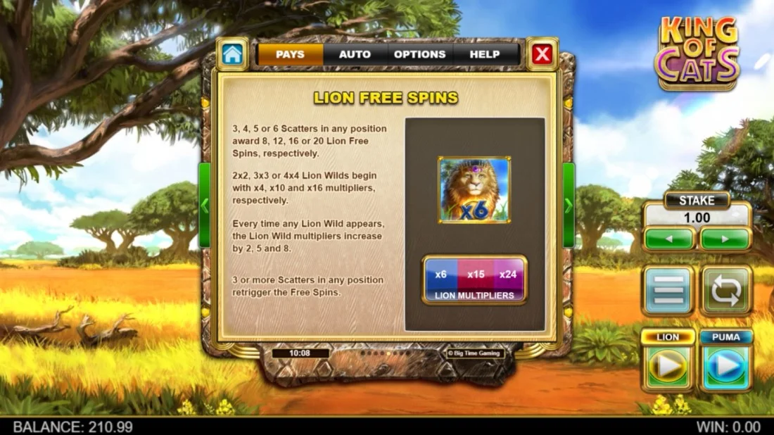 King of Cats Playerselect Slot Review pic 11